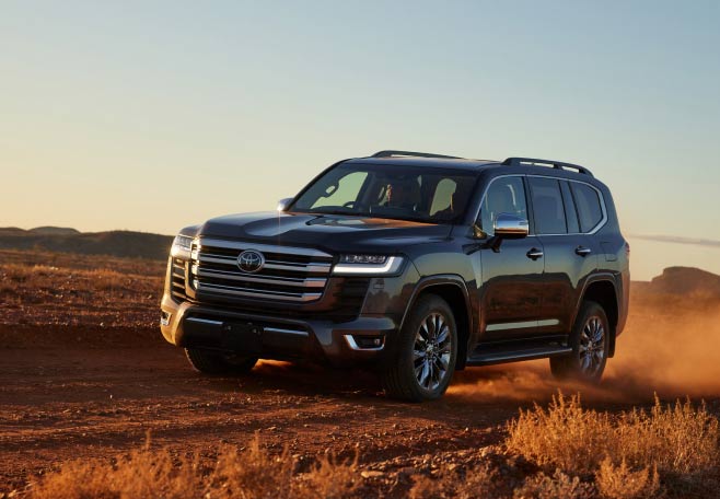 Toyota SUV in the desert