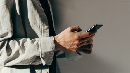 Person on their phone